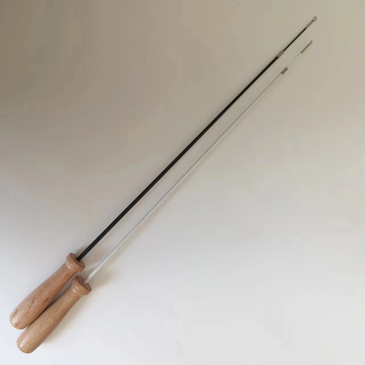 Pet supplies cat toys new wooden handle two telescopic cat stick Caterpillar replacement head