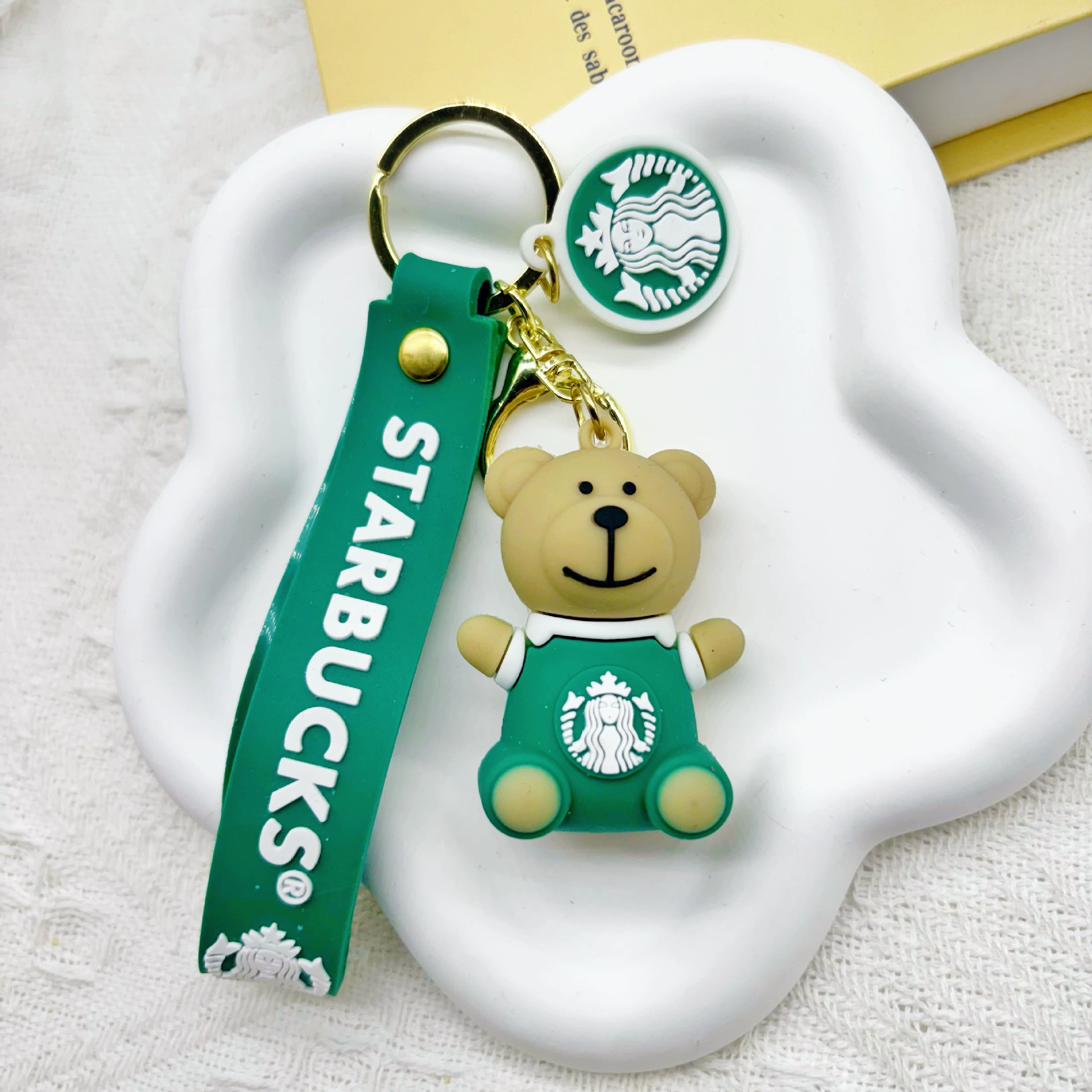 Starbucks, кулон-брелок с мультяшным рисунком для ключей, аксессуар для сумки для студентов, подарок на день рождения