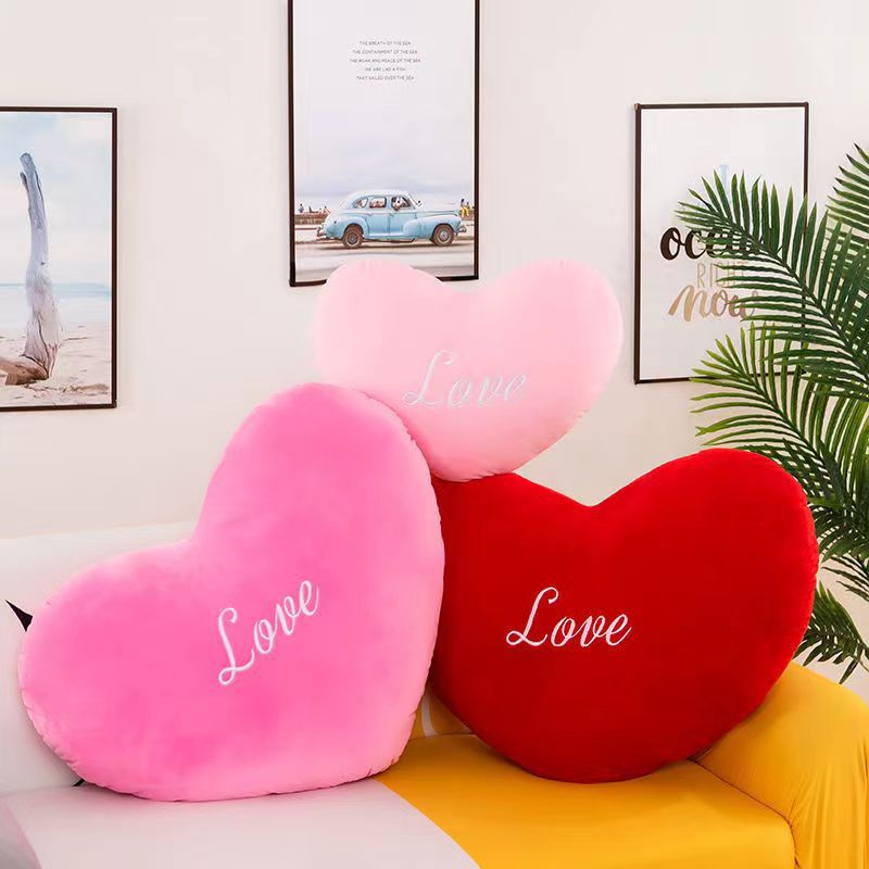 Cute Letter Heart Shape Pp Cotton Throw Pillow display picture 6