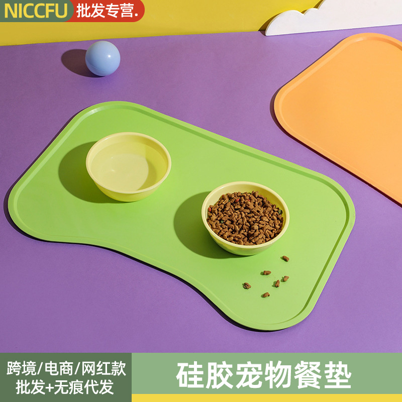 NC silicone pet placemat dog food prevent spilling dog mat cat mat…