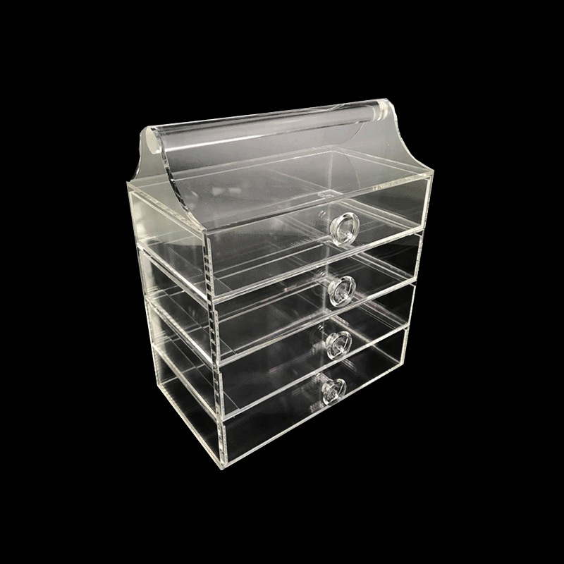 亚克力展示架化妆品电子产品发光酒水展示架锁架展示盒烟柜