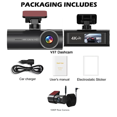 and Rear Dual Camera Wifi | Driving recorder - front-of-car-inside-wifi