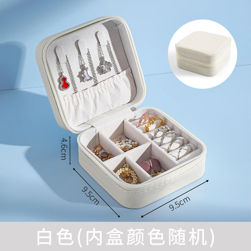 Mini caja de almacenamiento de joyas, para pendientes, pulseras, anillos, caja de regalo portátil para viajes, caja de embalaje para joyas.