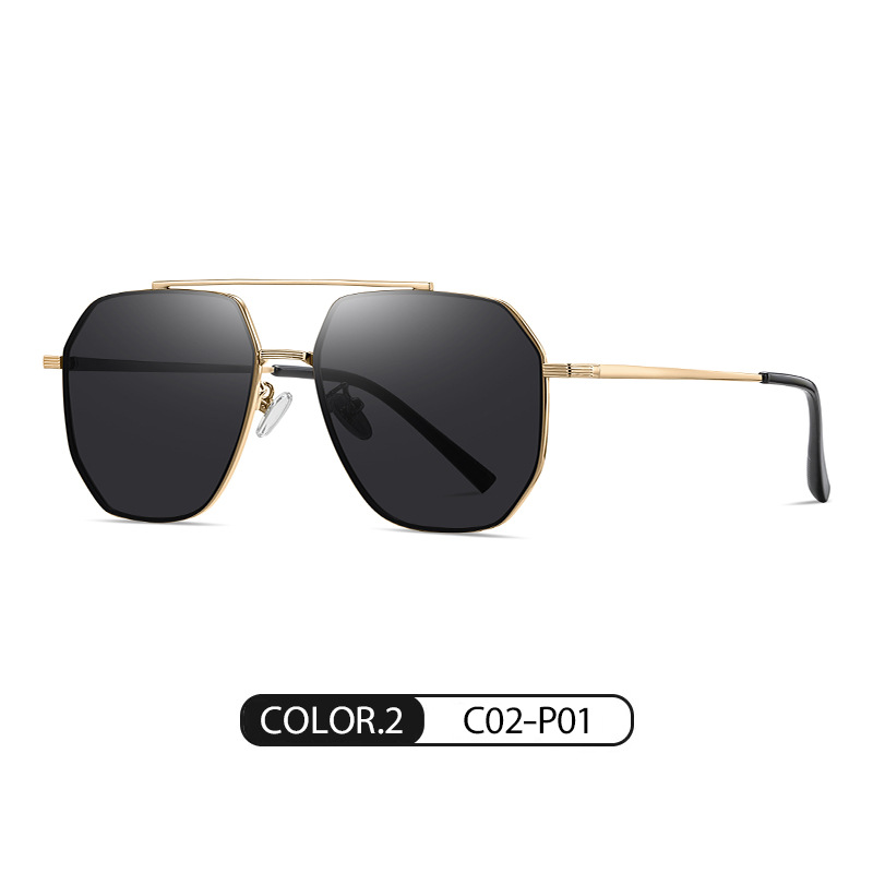 JS8536 TikTok Live Fashion sunglasses Loyishi mismo nylon polarizado que cambia de color gafas de sol conducción