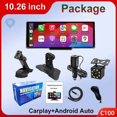 Cross-mirror e-commerce foreign trade 10.26 Car display - standard-car-reversing-camera-1026inch-car-smart-screen-wireless-carplay-cross-border-english-version