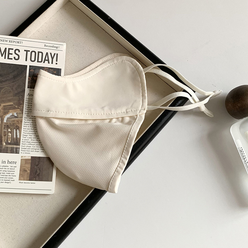 Máscara de protección solar verano nuevo estilo conducción al aire libre protección UV seda de hielo protección para los ojos máscara de protección solar ajustable