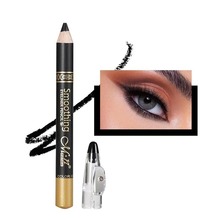 MENOW黑色木杆眼线笔自然眼妆防水持久 美诺眼眉笔跨境彩妆速卖通