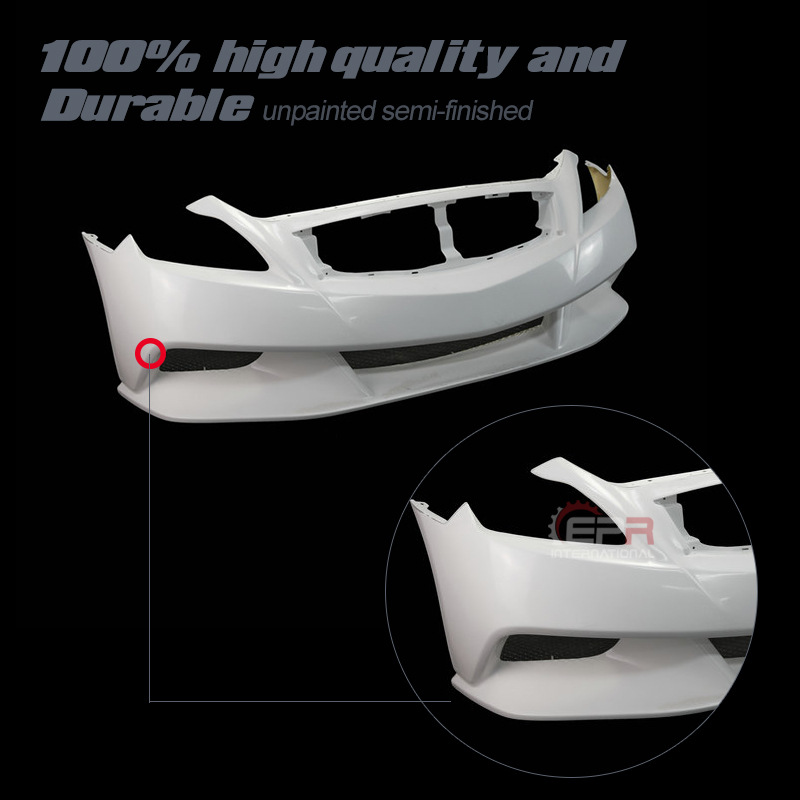 Suitable for Infiniti G37 Resin Fiber Modification Parts lb Wide-Body Front Bumper Large Surround Lower Lip Front Face Bar