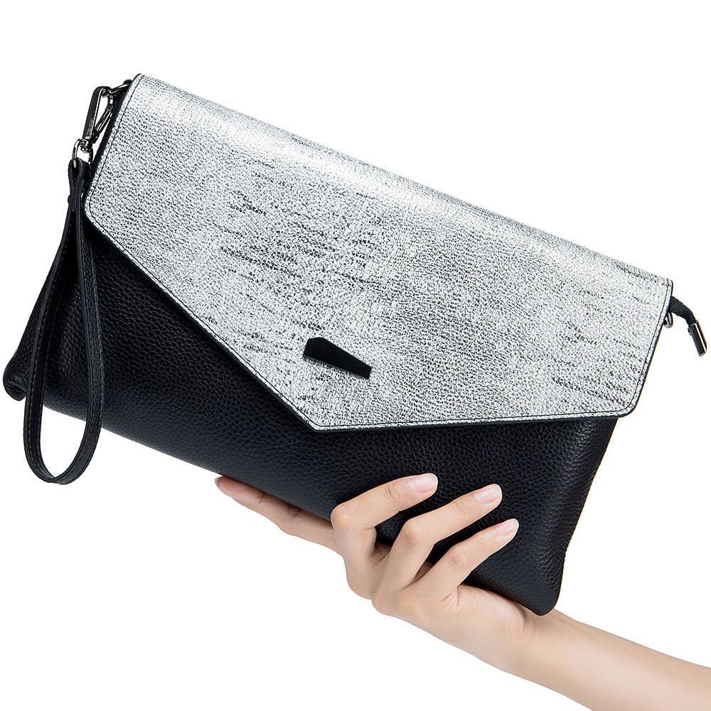 Women's Fashion Clutch Bag - Large Capacity Genuine Leather Envelope Bag, Versatile Casual Evening Bag - Thumbnail 5