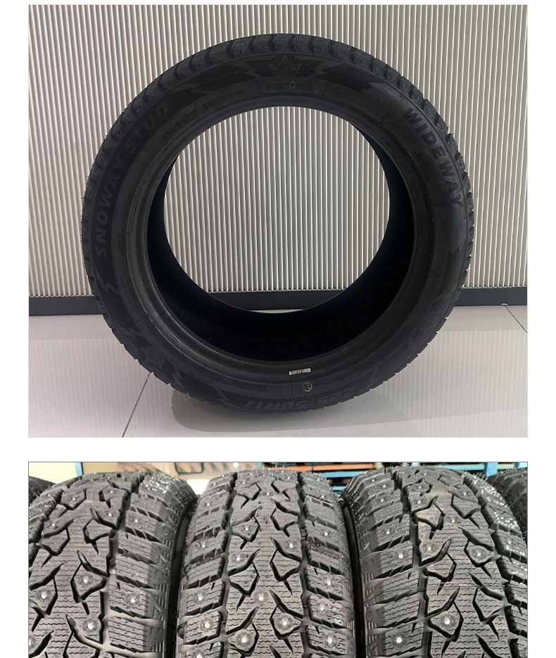 Wardway SNOWAY STUD snow tires 195/65R15, featuring snow studs, anti-slip, thickened, and wear-resistant