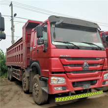 豪沃翻斗自卸车 土方运输翻斗车 可按揭 二手前四后八翻斗车