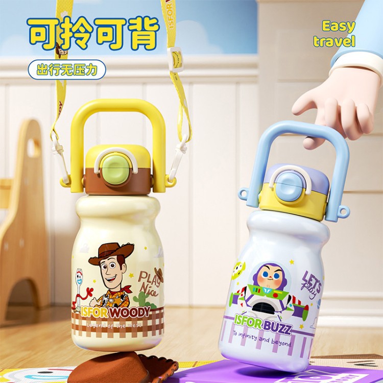 Toy Story Kids Taza de calor especial para estudiantes de niños y niñas para la escuela Taza de agua de alto valor de la cara Baz Lightyear hervidor de agua