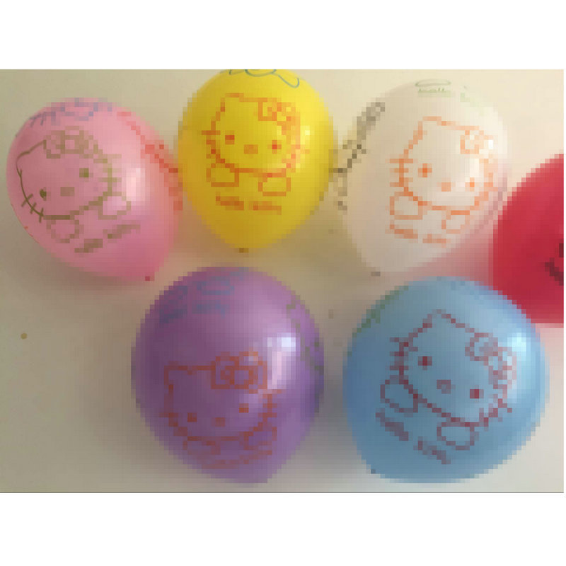 Производитель поставляет 2,8 г пятистороннюю смешанную картинку, анимацию, KT, украшение в виде кота, мультяшную сцену, круглый воздушный шар, заводское пятно, оптовая продажа