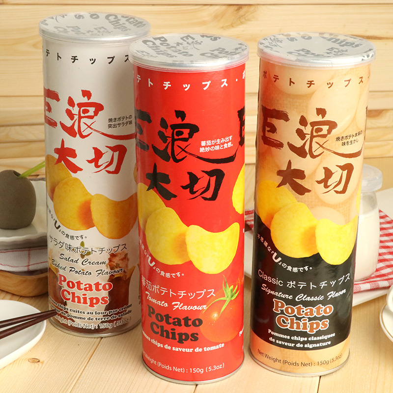 马来西亚EDO巨浪大切薯片马铃薯薯片办公室膨化休闲零食450g*14罐-阿里巴巴