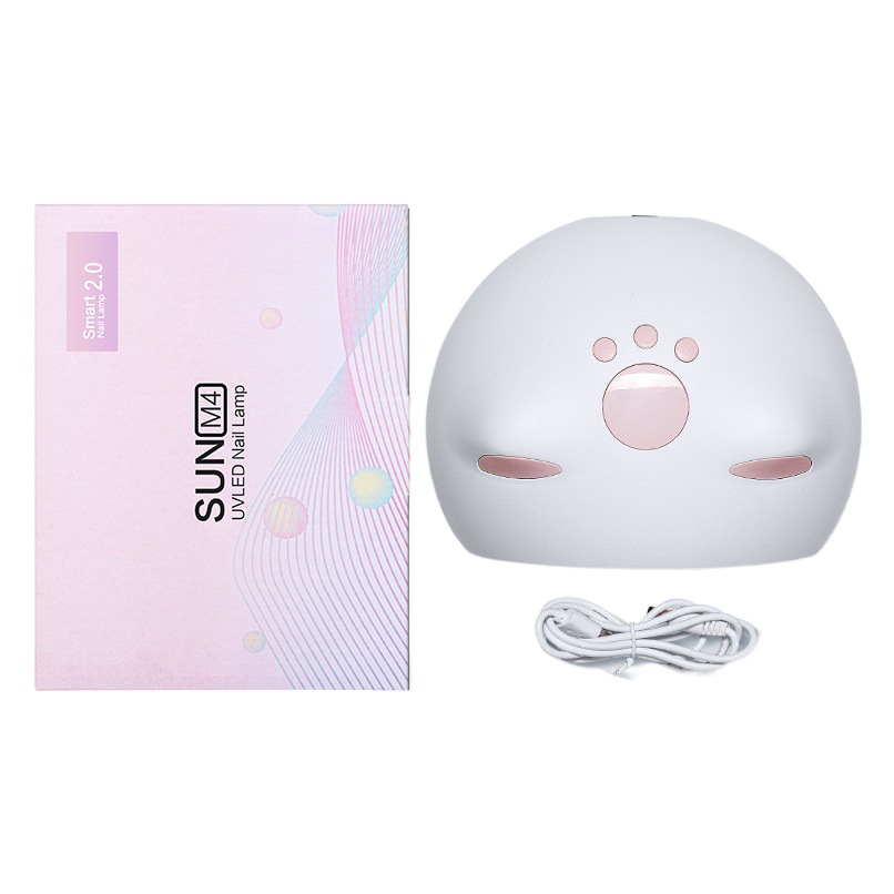 Fábrica en stock M4 lindo gato lámpara de uñas 60W máquina de fototerapia de uñas LED de inducción automática esmalte de uñas lámpara de hornear pegamento