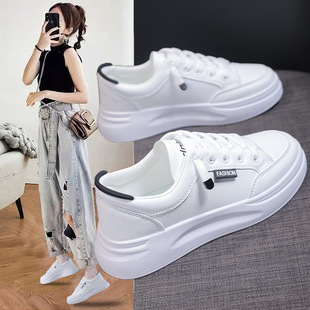 White Shoes Women's Shoes 2023 New Spring Explosions Sports Board Shoes Autumn and Winter White Shoes All-match Casual Shoes