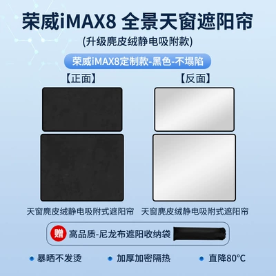 sunshade RX5 ceiling – Sun shade - roewe-imax8-electrostatic-adsorption-suede-black