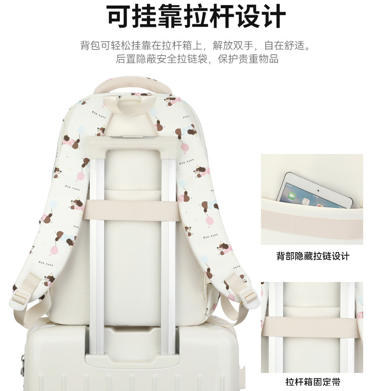 Nueva mochila ligera casual lindas mochila escolar de estudiantes de secundaria primaria mujer simple mochila de moda ligera al por mayor