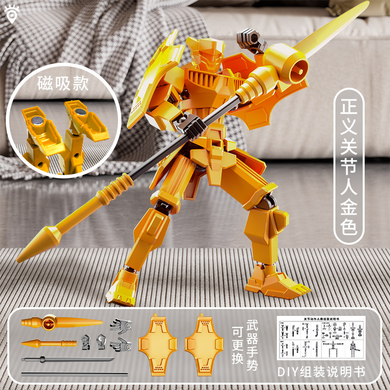 Juguete de modelo multiarticulable multi-mórfico transfronterizo ángel articulado humano descomprimido robot de quinta generación