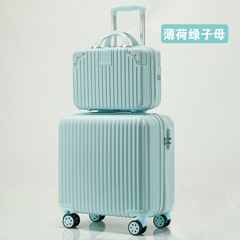 Korean version luggage female candy colo...