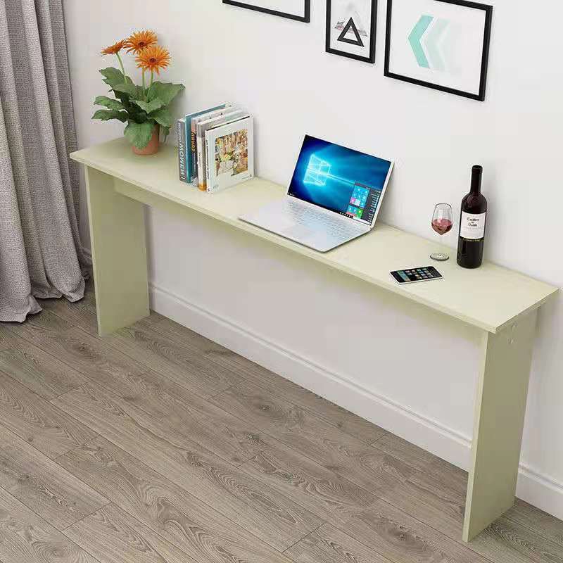 Simple Long Table Against the Wall, Ultra-Narrow Bedroom Table, Rectangular Computer Desk for Home Use, Minimalist Bedside Table