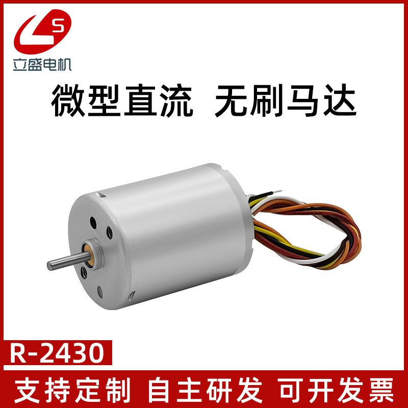 立盛无刷直流小电机 微型2430可调速正反转5线高转数马达