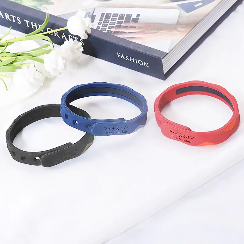 Pulsera de silicona antiestática inalámbrica, pulsera deportiva de baloncesto de iones negativos, energía equilibrada, pulsera de pareja de silicona impermeable