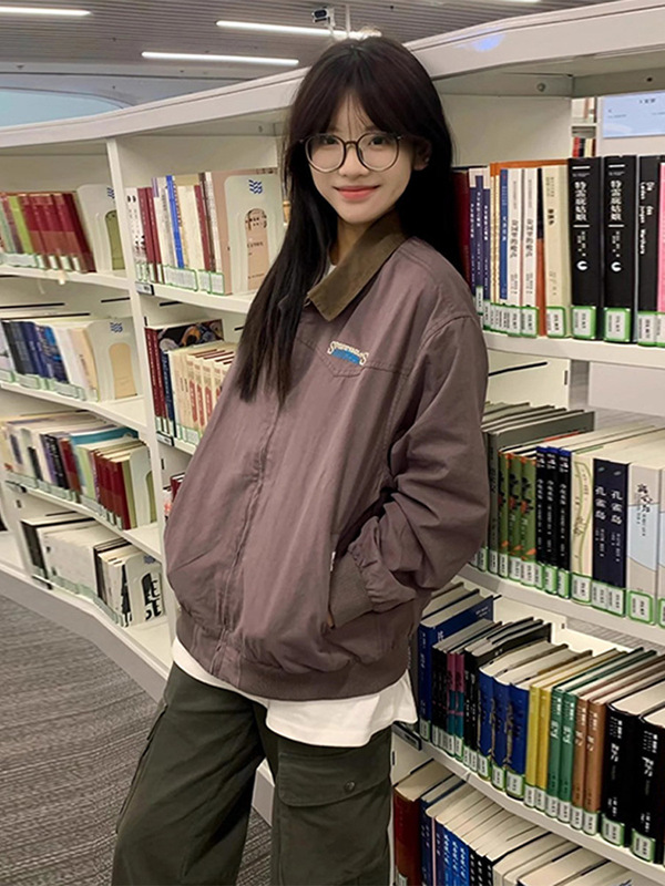 早秋季美式复古棒球服夹克外套女款秋2025新款巨好看漂亮薄款|undefined