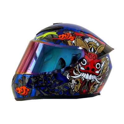 Safe for All Seasons, Rider Electric | Motorcycle Safety Supplies - foreign-trade-model-guochao-lion-awakening-color-mirror-s
