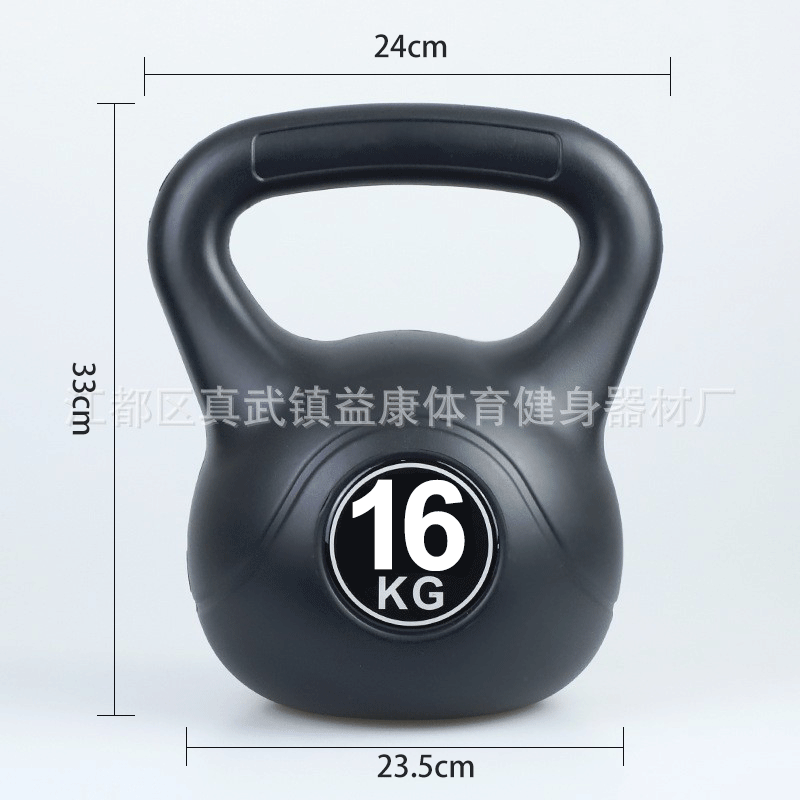 Venta al por mayor de plástico hexagonal inmersión mancuerna hombres y mujeres color kettlebell brazo entrenamiento muscular equipo de fitness hogar kettlebell Promoción de fin de año