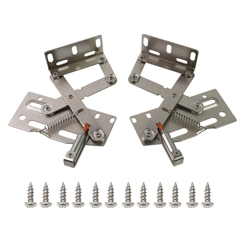 45-Degree Flip-Down Door Hinge for Flip-Up Cabinet, Sink Cabinet Flip-Down Hinge, Downward Opening Shoe Cabinet Storage Cabinet Spring Hinge