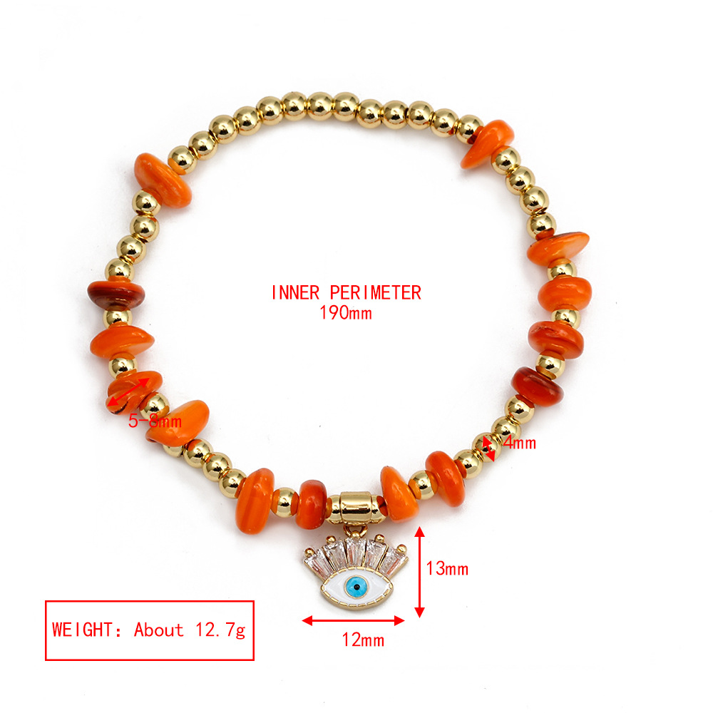 Fashion Eye Copper Inlay Zircon Bracelets 1 Piece