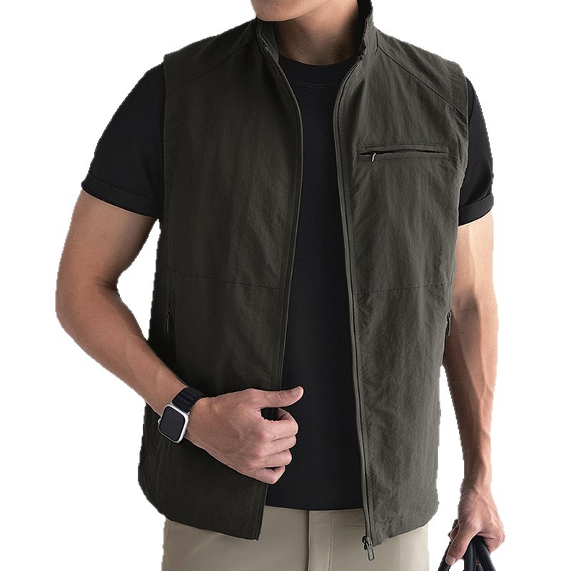 Summer thin travel casual breathable vest, quick dry sports jacket 5