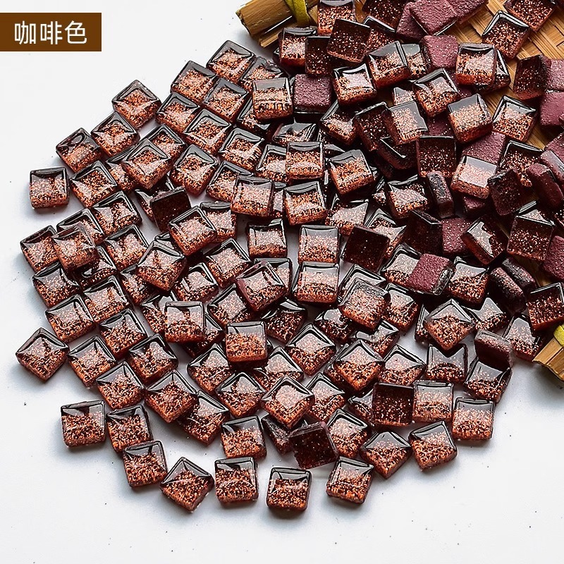 200克diy多元闪粉马赛克集合水晶自由石玻璃儿童手工材料颗粒|undefined