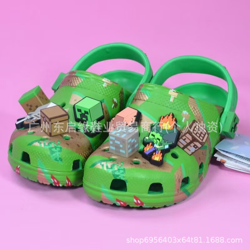 Cross2024 New Children's Clogs with 3D Shoe Decorations for Boys and Girls, Home Casual Hollow-Out Sandals Cross2024 New Children's Clogs with 3D Shoe Decorations for Boys and Girls, Home Casual Hollow-Out Sandals