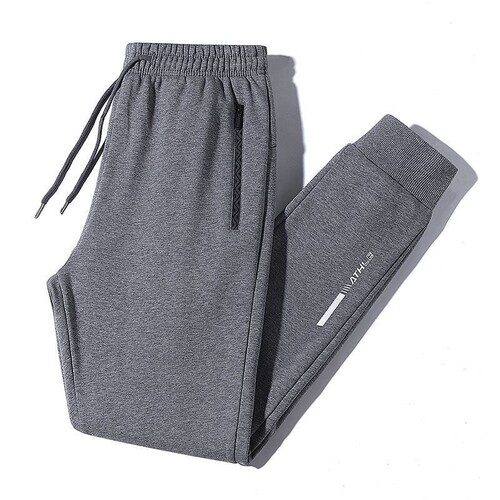 Men's Summer Thin Casual Pants Men's Breathable Ankle Pants Men's Loose Plus Size Long Pants Men's Knit Pants