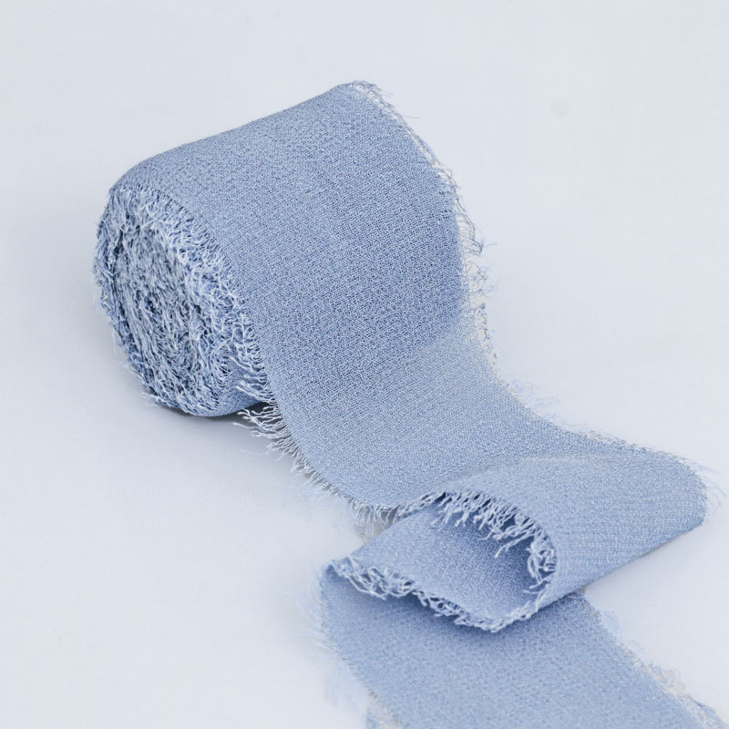 INS deshilachado cinta de gasa secado color rosa boda flor vendaje celebración flor cinta