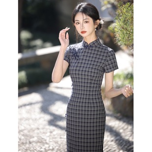 Summer Girl's New Chinoiserie Cheongsam, High-End Beijiasi Slimming Look Republic of China Cheongsam Improved Young Style Dress