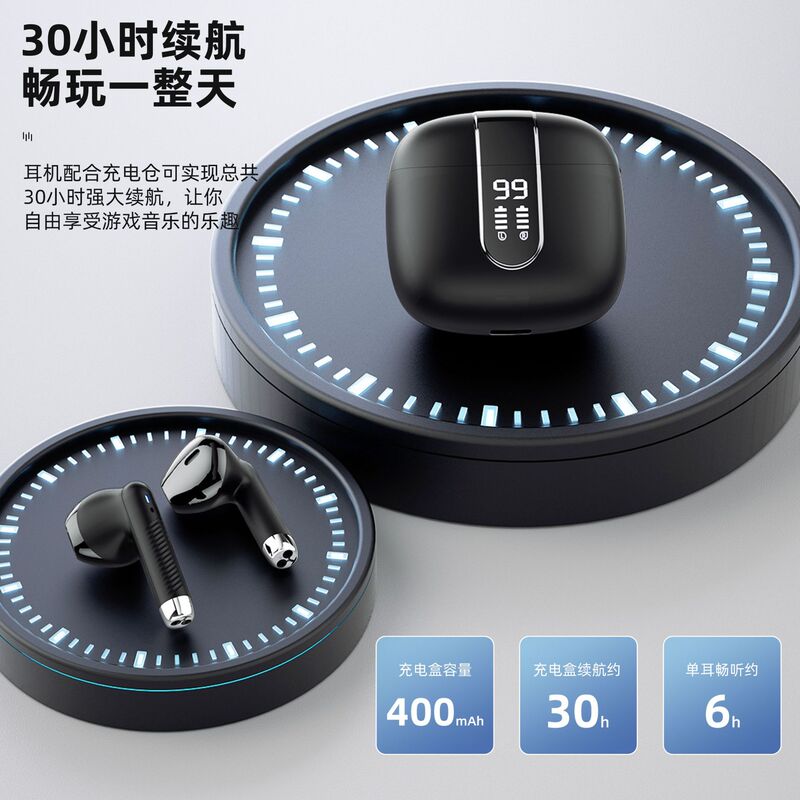 クロスボーダー高精細デジタルディスプレイ真のワイヤレス Bluetooth ヘッドセット Bluetooth 5.3 インイヤー tws ヘッドセット通話ノイズリダクションステレオ|undefined