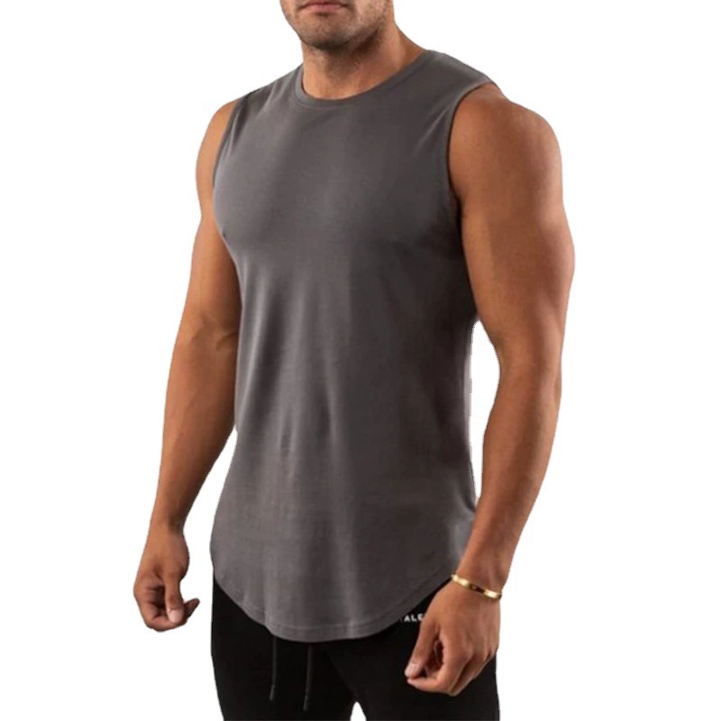 Футболка для зала, майка без рукавов, для бега, slim fit