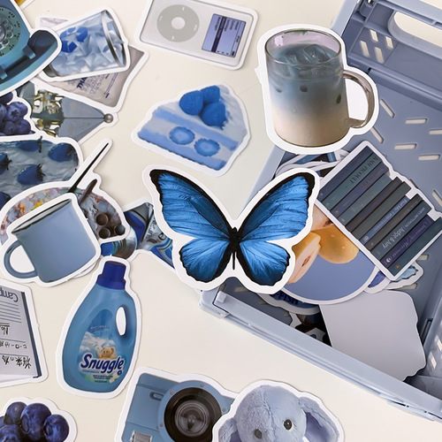 Simple ins style series of 50 non-repeating tablet notebook notebook diy graffiti decorative stickers 8 styles