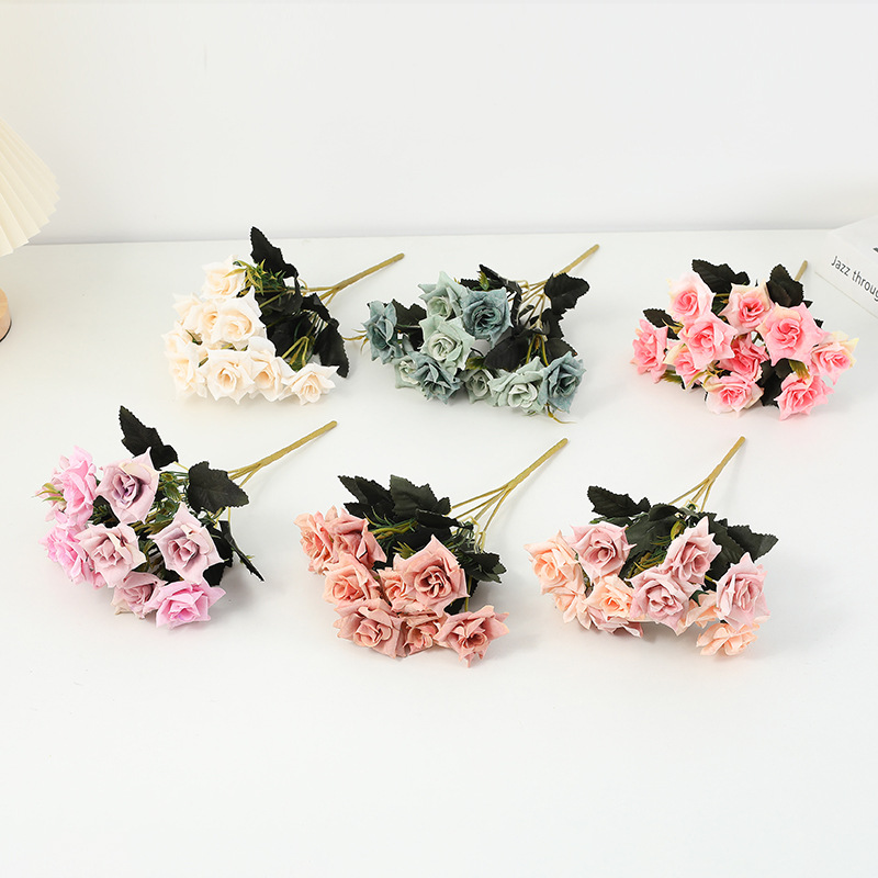 Realistic decorative flowers for home use, photography props for living room, photo shoot props