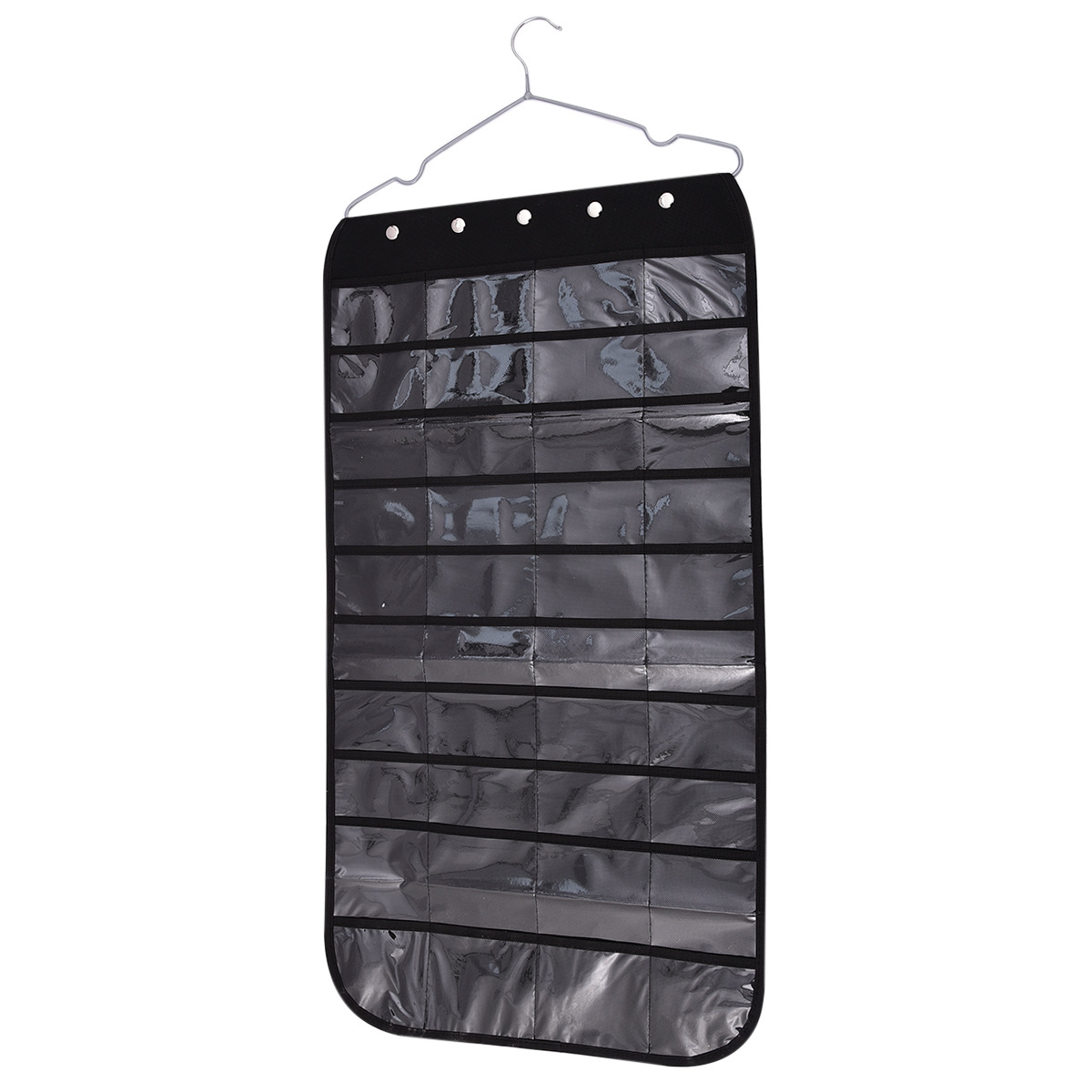 透明pvc飾品掛袋防氧化項鍊收納神器掛牆壁首飾盒頭飾髮夾展示架