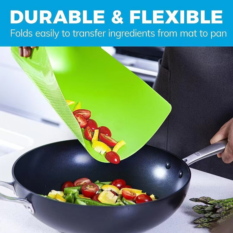 Household Kidsren and Adults Colorful Pp Cutting Board with Flexible Pp Colorful Cushion Chopping Board