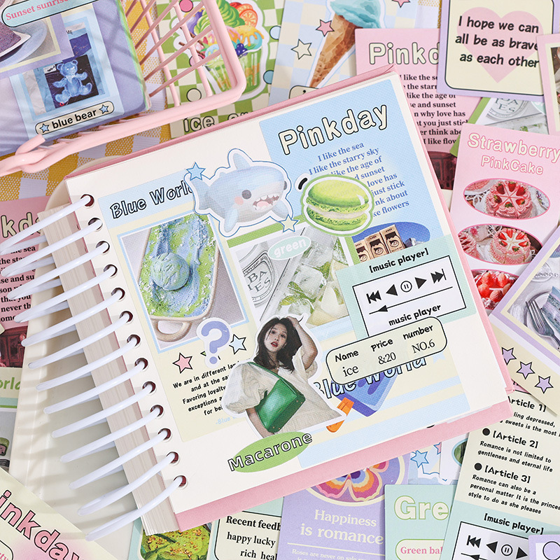 Encuentro de tiempo ins ventilador cuenta de pegatinas adhesivas paquete diy retro ventilador cuenta de diario material pegatinas de sellado