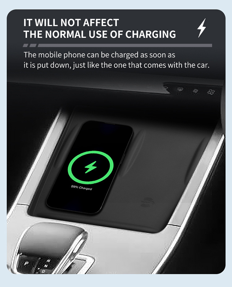Suitable for 22-25 Models of Chery Omoda C5 Central Control Wireless Charging Silicone Anti-Slip Mat Car Modification Products
