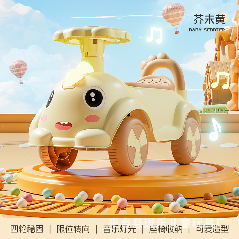 Nuevo coche de equilibrio para niños de 1 - 3 años de patineta de cuatro ruedas de juguetes para niños y niñas
