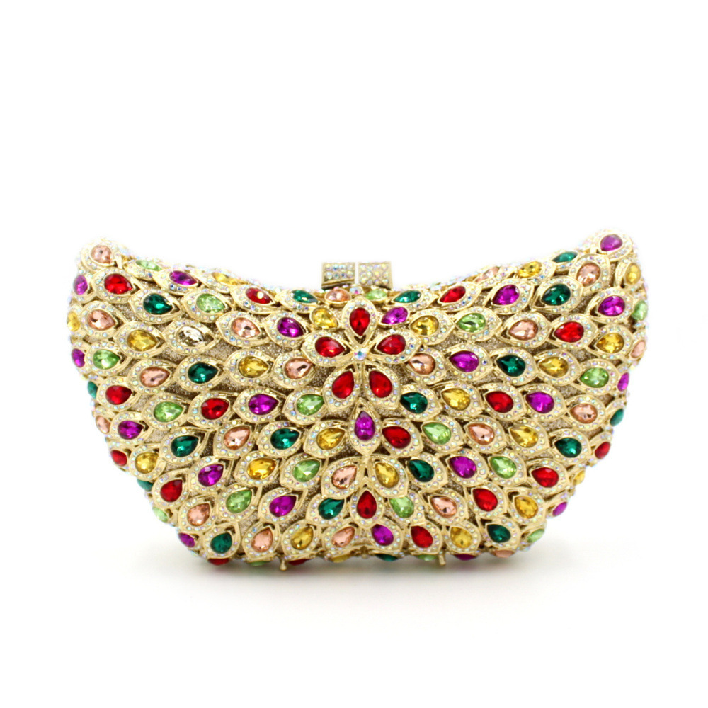 BL019 AliExpress bolsas de diamante transfronterizas bolsas de cena de cristal de metal bolsas de diamantes bolsas de mano damas