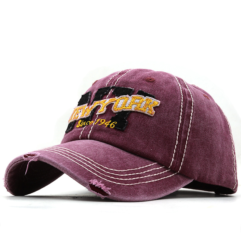 Mujeres Retro Letra Aleros Curvos Gorra De Beisbol display picture 3