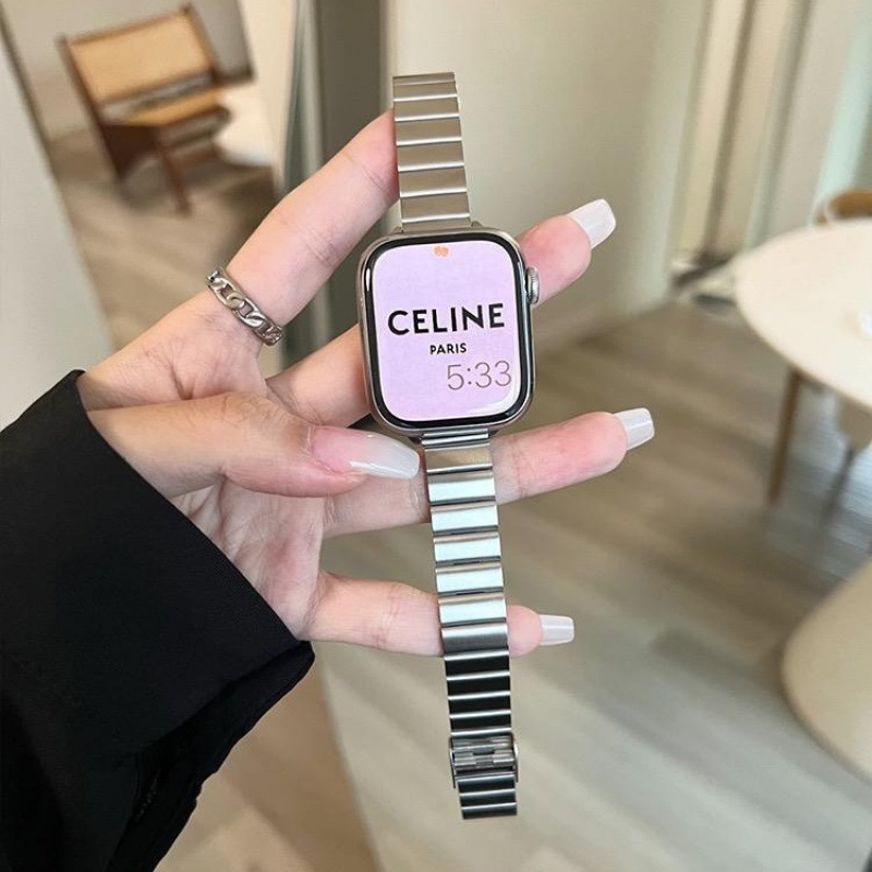 iWatch Strap S10 Female High-End Suitable for Applewatch Apple Watch 98 Generation 76Se5 Metal Steel Strap iWatch Strap S10 Female High-End Suitable for Applewatch Apple Watch 98 Generation 76Se5 Metal Steel Strap